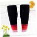 Yardwe Footless Compression Socks - Elastic Calf Support Sleeve for Men & Women - Breathable Shin Splint Relief & Sports Calf Brace - Red - Buy Online on GoSupps.com