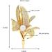 Pin Jewelry Gifts for Women Ladies Elegant Sparkle Crystal Lily Flower Brooch Wedding Party Brooch Flower Shape Brooch Ladies Fashion Accessories Brooches & Pins - Buy Online on GoSupps.com