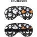 SSIMOO Cute White Ghost Halloween Sleep Mask - Adjustable Breathable Eye Mask for Ultimate Comfort | Perfect for Travel & Rest - Buy Online on GoSupps.com