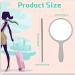 Vinsot 100-Piece Handheld Mirror - Compact 3.94x2.16 Inch Travel Makeup Cosmetic Vanity Mirror for Women, Men, Girls & Kids - Portable Plastic Handle Mirror for Daily Use - Buy Online on GoSupps.com