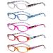 Eyekepper 5 Pack Ladies Reading Glasses with Pattern Arms - Design Readers for Women Reading 5 Pairs Mix 2.75 x