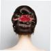 DOITOOL Red Rose Hair Clip Wedding Headpiece Hair Pin Hair Claw Clips for Women Flower Hair Clips Flower Hair Accessories Women Hair Accessories Bridal Headdress Comb Bride Chinese Style - Buy Online on GoSupps.com