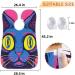 Animal Beard Bib Apron for Men - Cat Beard Hair Catcher Perfect Fathers Day & Christmas Gift Includes 2 Suction Cups - Buy Online on GoSupps.com