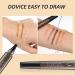2Pcs Suake Eyebrow Contouring Pen - 4-Tip Microblade Brow Pen Magical Precise Waterproof Brow Pen Microblading Eyebrow Pencil with a Micro-Fork Tip Applicator (04) - Buy Online on GoSupps.com