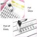 6D-C-0.10 12mm Short Stem Pre Made Fan Eyelash Extensions - Russian Volume Lashes 0.07 0.10 - Buy Online on GoSupps.com