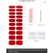 AutyaMee Semi Cured Gel Nail Strips (Red)-20 PCS Gel Nail Wraps | UV Light Required | Gel Nail Stickers Salon Quality & Easy to Use - Buy Online on GoSupps.com