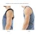 Back Adjustable Neck Brace Training Equipment Home Office Man Woman Posture Shoulder Support Correction Belt Gray L - Buy Online on GoSupps.com