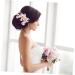 Angoily 1pc Mori Wedding Flower Handmade Comb Wedding Headdress Rhinestone Barrettes Hair Side Comb Rhinestone Bobby Pins Shiny Crystal Hair Combs Pearl Women's Alloy Rhinestones - Buy Online on GoSupps.com