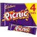 Cadbury Picnic Chocolate Bar 4 Per Pack - Buy Online on GoSupps.com