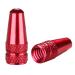 Bike Presta Valve Caps Aluminum Alloy Fully Thread Air Dust Valve Covers for Bike Used on Presta/French Valves Tire Pump Accessories Fit MTB Mountail Bike Rode Bike Bicycle (5 Pack) Red (5-Pack)