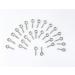 250pcs Silver Small Mini Screw Eyes Pin Tiny Screw-in Hooks Jewelry Metal Ring - Buy Online on GoSupps.com