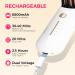 FRANO Cordless Hair Straightener Brush - Portable Mini Hot Comb for Travel Fast Heating & Negative Ions - USB & Type-C Charging - Lightweight & Stylish (White - Buy Online on GoSupps.com