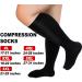 FuelMeFoot Plus Size Compression Socks 20-30 mmHg - Wide Calf for Women and Men - 4X-Large - Circulation Support & Recovery - Black - Buy Online on GoSupps.com