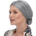 Darling Hair Extensions Granny Wig Granny Cosplay Wig Granny Ladies Costume Granny Wig Glasses Chain Glasses Pearl Necklace (4pcs) Curly Hair Wigs for Women One Size Silver - Buy Online on GoSupps.com