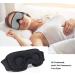 SupreGear 3D Contoured Sleep Eye Mask with Earplugs and Travel Pouch - Adjustable and Comfortable for Men and Women - 100% Light Blocking - Grey - Buy Online on GoSupps.com