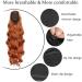 YEESHEDO Ginger Long Wavy Ponytail Hair Extension 24 Inches - Clip in Drawstring Curly Synthetic Hairpiece for Women - Buy Online on GoSupps.com