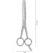 Professional 6.2 inch Hair Thinning Scissor with Hook - Double Sided Sharp Teeth for Barber Texturing - Men, Women, Kids - Buy Online on GoSupps.com