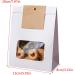 Pack Of 50 Clear Window Bags Practical Food Packaging Bag Convenient Package Bag For Cookie And Bread Party Supply White - Buy Online on GoSupps.com