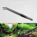 EvaGO 15 Black Curved Aquarium Tweezers - Stainless Steel Feeding Tongs for Aquatic Plants, Lizards, Snakes - Rust-Resistant Carbonation Coating - Buy Online on GoSupps.com