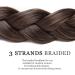 Headband Hair Braid Natural Looking Synthetic Hair Piece Extension Highlighted Plaited Braids Elastic Stretch Hairpiece Women Girl Beauty Accessory - Maroon & Ash Brown - Buy Online on GoSupps.com