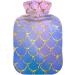 Colorful Mermaid Scales Hot Water Bottle - 2L Cover for Pain Relief & Sports Injuries - Buy Online on GoSupps.com