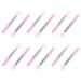 FRCOLOR 12pcs Silicone Lip Brush Lip Gloss Brush Applicator Lip Gloss Lip Liner Lip Balm Travel Makeup Brush Lip Mask Brush Eyes Eyebrow Brush Pink White
