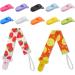 50 Pack Baby Pacifier Clips - Versatile 2.5x4 cm Plastic Tweezers in 10 Colors - Ideal for Baby Bibs & Pacifier Attachment - Buy Online on GoSupps.com