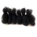 Afro Kinky Bulk Real Hair for Locs & Dreadlocks - 2 Pieces Colorable Natural Black #1B 20.3 cm - Buy Online on GoSupps.com