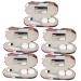 Solustre 5 sets dual purpose glasses case glasses and contact lens travel case jaw trainer contact and glasses travel case double-sided contact lens ETUI hard shell sunglasses