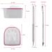 Nail Soaking Bowl Set with Cuticle Remover and Stainless Steel Peeler - 2PC Gel Polish Remover Kit for Manicure and Nail Art - Buy Online on GoSupps.com