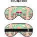 Dream Mushroom Unisex Adjustable Sleep Eye Mask - Perfect for Travel Yoga & Napping | Blackout Buckle Design - Buy Online on GoSupps.com