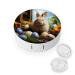Contact Lens Case Easter Rabbit And Easter Eggs Print Plastic Contact Lens Case contact Lens Care Box ontact Lens Travel Box