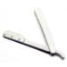 Buy Premium White Straight Edge Folding Barber Razor with Blade - International Shipping Available - Buy Online on GoSupps.com