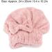Filfeel Hair Drying Cap - Super Absorbent Coral Fleece Quick-Drying Make-Up Hat for Swimming - Pink (9.4in x 10.2in) - Buy Online on GoSupps.com