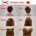 Observe your hair color outdoors! iLUU Women's Curly Messy Bun Hair 2 Piecess Scrunchie Wigs Extensions Silver Color Wavy Synthetic Updo Curly Hair Bun Extension Haipieces - Buy Online on GoSupps.com
