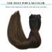 Doores Clip-In Hair Extensions: 50cm Balayage Dark Brown to Chestnut Brown - 120g Remy Real Hair | 7 Pieces Natural Look - Buy Online on GoSupps.com