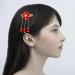 Holibanna Chinese Hair Clip 2 Pairs Chinese Style Hair Clip Japanese Handmade Flower Tassel Hairpin Headdress Kids Hairpins Hanfu Side Clip for New Year Kimono Costume Accessories Red - Buy Online on GoSupps.com