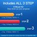 Quit Smoking Patches Step 1 2 & 3 (21mg 14mg 7mg) - 56 Count | Effective Stop Smoking Aids - Blue4 - Buy Online on GoSupps.com