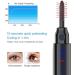 Heated Eyelash Curler Electric Eyelash Curler USB Rechargeable Eyelash Brush with LED Display 2 Temperature Gears 10S Quick Heating Eyelash Comb for Girls Women Gift - Buy Online on GoSupps.com