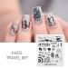Alexnailart Stainless Steel Nail Stamp Template - DIY Manicure & Nail Art Decoration TR009 | International Shipping - Buy Online on GoSupps.com