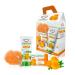 Equilibra Corpo, Calendar Kit, Calendula Leni-Lenictive Cream for dry hair, 100% Vegetable Calendula Soap Cleansing and Softening, Light Sponge that gently cleans, Gift wrapping
