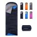 Sleeping Bags for Adults Backpacking Lightweight Waterproof- Cold Weather Sleeping Bag for Girls Boys Mens for Warm Camping Hiking Outdoor Travel Hunting with Compression Bags Navy Blue