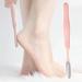Fiakup Foot File Callus Remover | Toe Crevice Cleaning Brush Shower Foot Scrubber Foot File Foot ScrubberStainless Steel Cracked Skin Removal File Brush Tools for Foot Scrubbing Pink - Buy Online on GoSupps.com