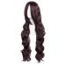 MapofBeauty 31/80cm Dark Brown Long Curly Anime Wig | Glamorous Female Hair | International Shipping - Buy Online on GoSupps.com