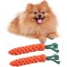 HESUILONG Carrot Dog Toys Puppy Teething Toys Dog Rope Toys Teething Toys for Puppies Cat Chew Toys Safe Braided Rabbit Toys Healthy Gift 3 PCS Sturdy - Buy Online on GoSupps.com