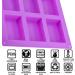 LERYKIN 2 Pack Silicone Rectangle Soap Molds - Ideal for Homemade Craft, Chocolate, Cake, Ice Cubes - Easy Release Design (Purple) - Buy Online on GoSupps.com