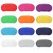 12pcs Assorted Color Polyester Sleep Eye Masks Soft Blindfold Eye Shade Cover with Nose Pad and Elastic Straps Best for Kids Women Men Travel Sleep or Games Party Supplies (Random Color)