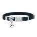 Personalized Elastic Cat Collar with Name and Phone Number Engraved Cat Collar with Bell - Black
