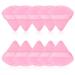 PROUSKY 12 Pieces Dark Pink Triangle Powder Puffs Soft Makeup Velour Puff for Pressed Powder Loose Powder Cotton Mini Powder Puff for Face Cosmetic Foundation Sponge Mineral Powder Dry Makeup 12 Pieces Triangle Dark Pink