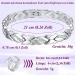Vicmag Women's Ultral Strength Magnetic Bracelet - Titanstahl Silver Crystal Design Gift - Buy Online on GoSupps.com
